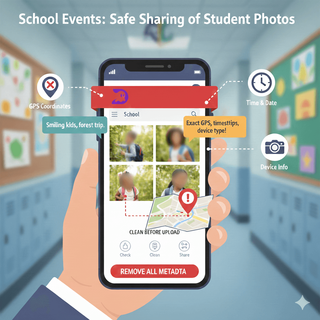 School Events: Safe Sharing of Student Photos